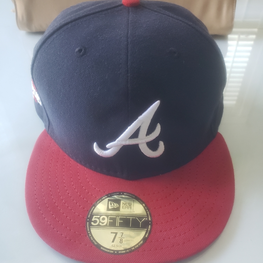 BRAND NEW!! Atlanta Braves 2021 World Series Fitted Hat size 7 7/8